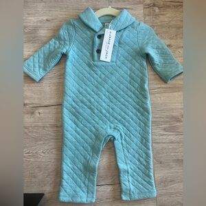 Janie and Jack 3-6 months boys collared long sleeve onesie NWT